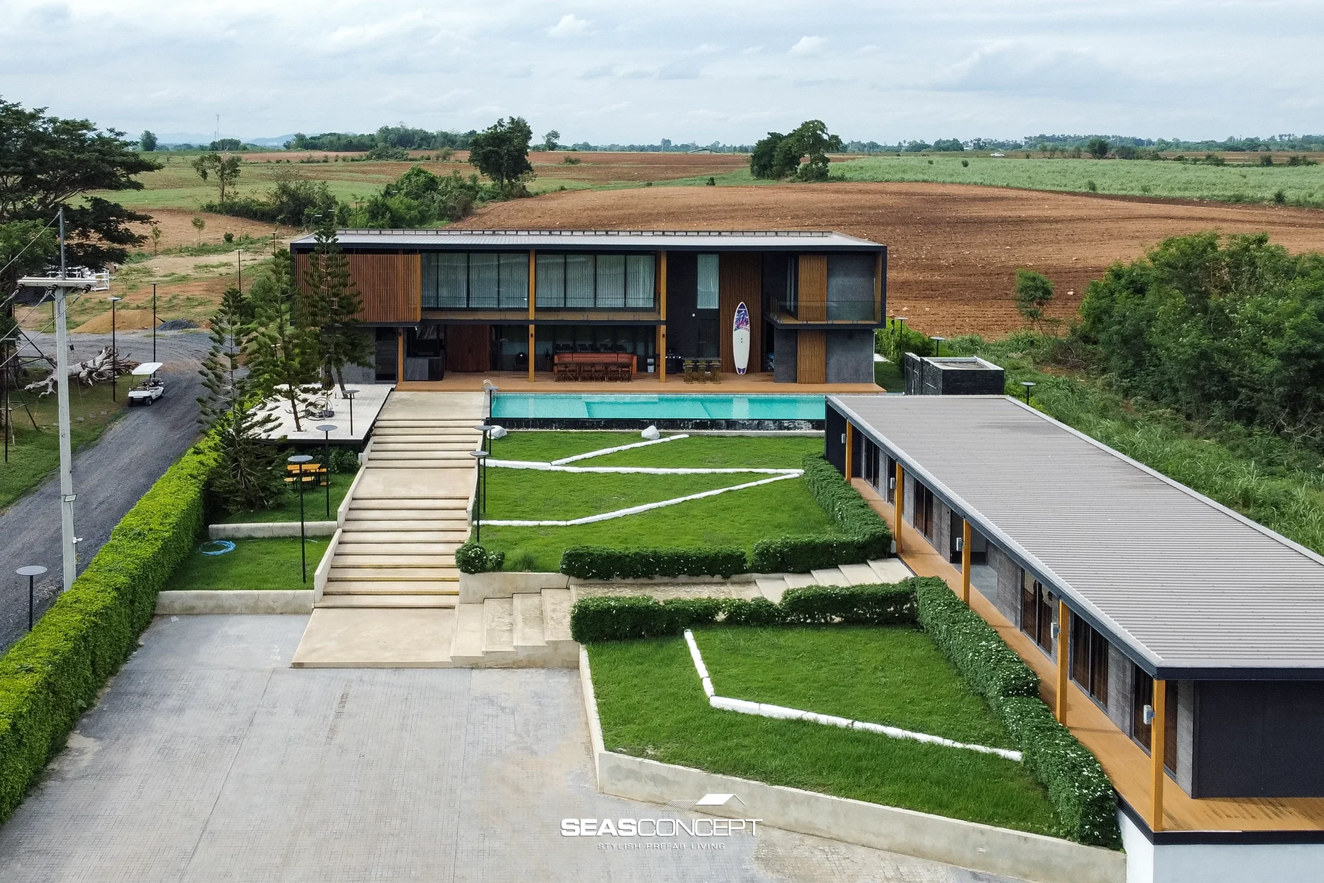 แบบบ้านน็อคดาวน์สไตล์รีสอร์ท