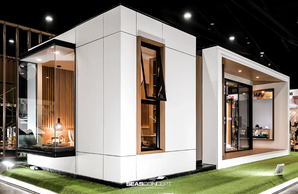 แบบบ้านน็อคดาวน์ Seastrade รุ่น Aura Haus